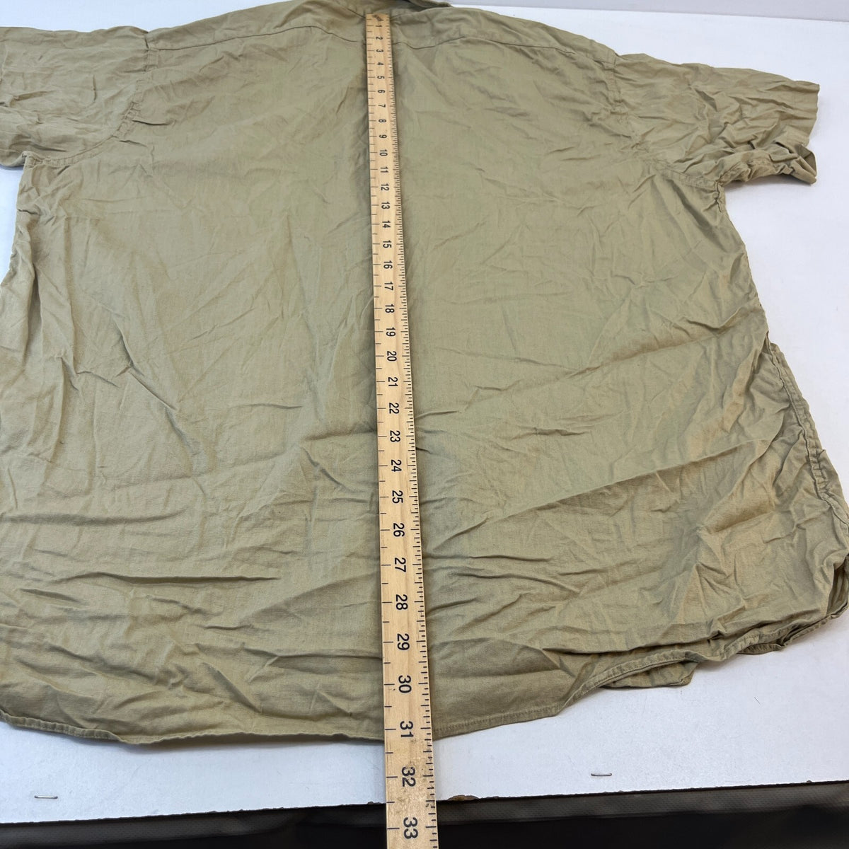 Vintage Elbeco US Marines USMC Twill Workwear Shirt Short Sleeve Military XL