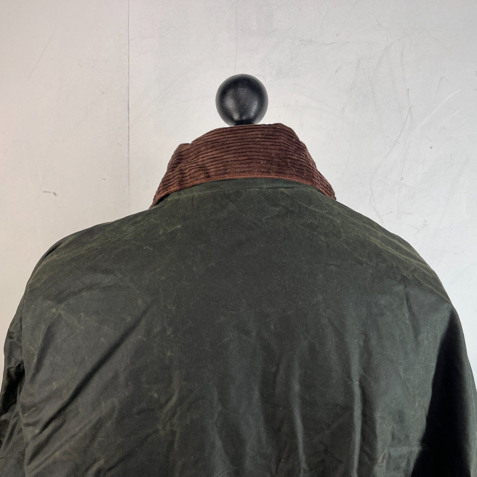 Mc Orvis Wax Jacket Mens size XL Green Waxed Coat Made in the UK
