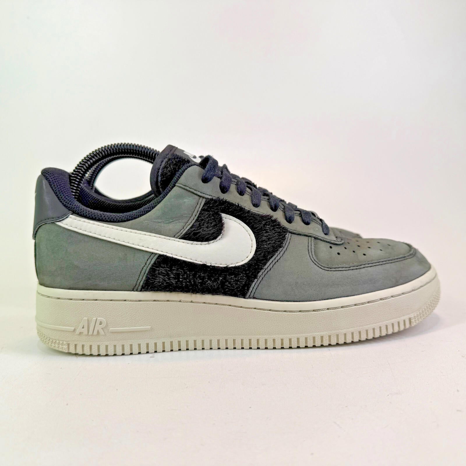 Nike Air Force 1 Low MEM 4 Grey & Black Fur/Bone - UK 6.5 EU 40.5 - DO6714-001