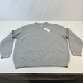 M&S Men's Cotton Blend Cable Knit Crew Neck Jumper Grey Marl 3XL New