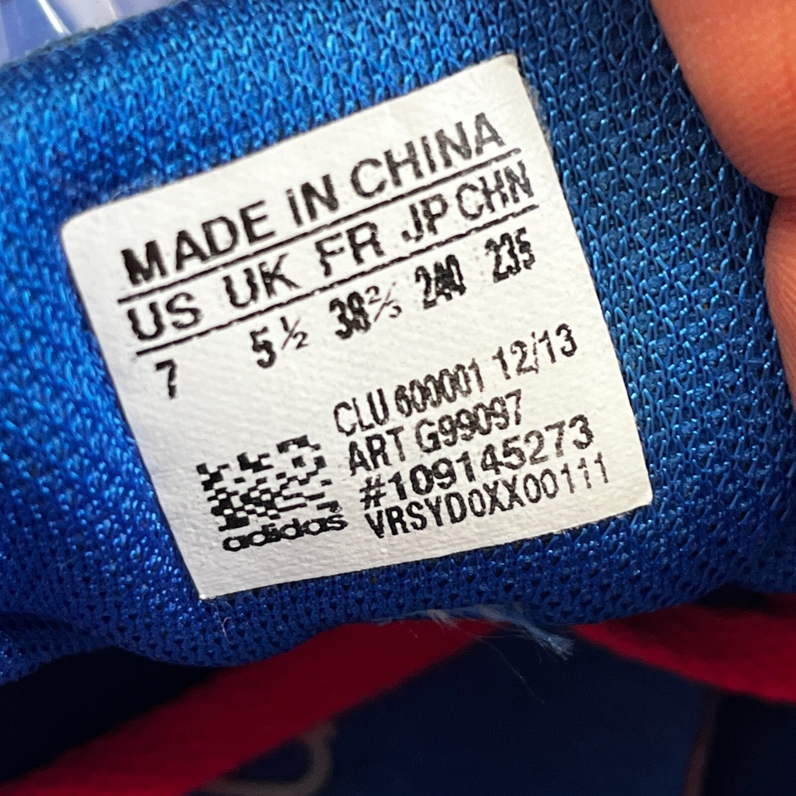 Adidas Falcon PDX Trainers Running Blue/White Jogging UK size 5.5