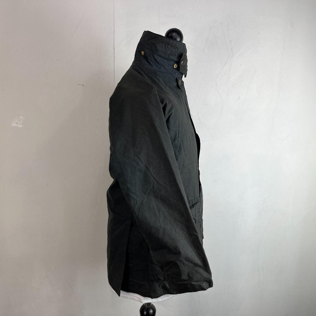 John Partridge Women's Wax Jacket in Black Waxed Cotton size 34 (XS)