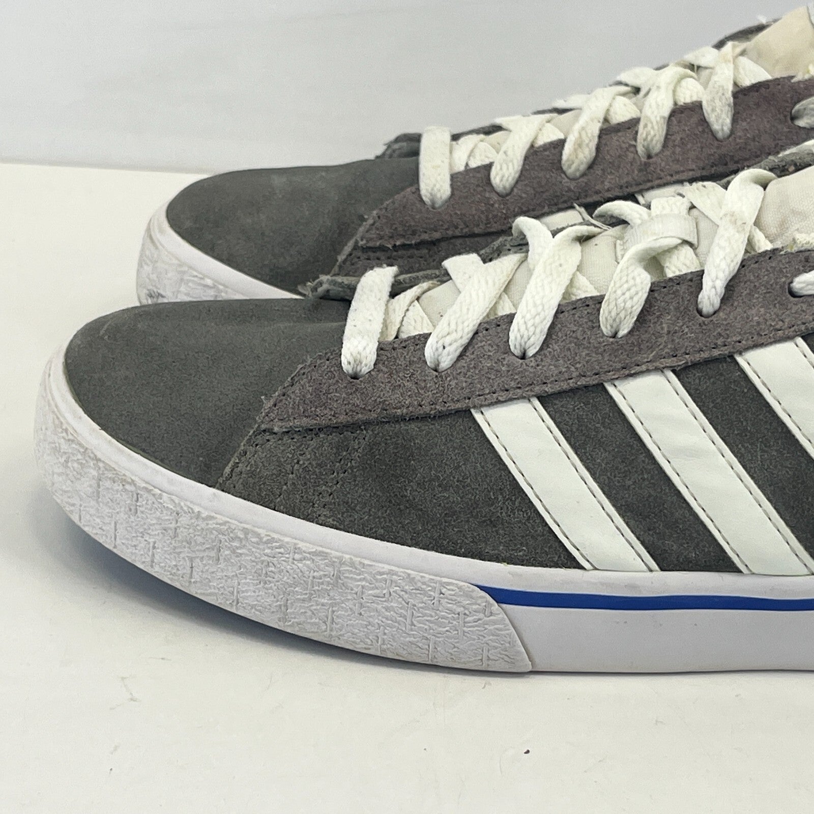 Adidas Neo Suede Leather Trainers in Grey Blue 2015 size UK 12 EU 47 1/3