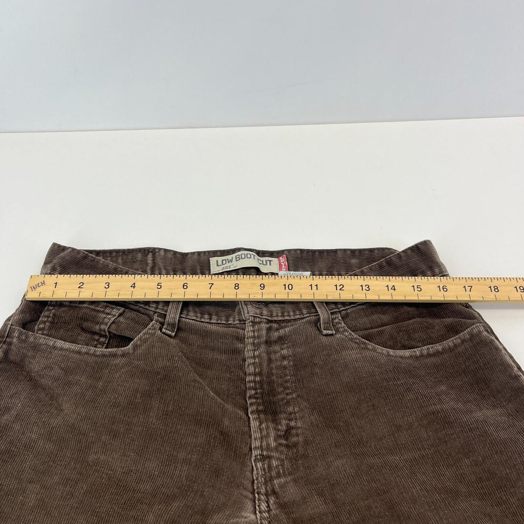 Levi's 527 Low Boot Cut Corduroy Trousers - Brown Cords W33" L30" Levi Strauss