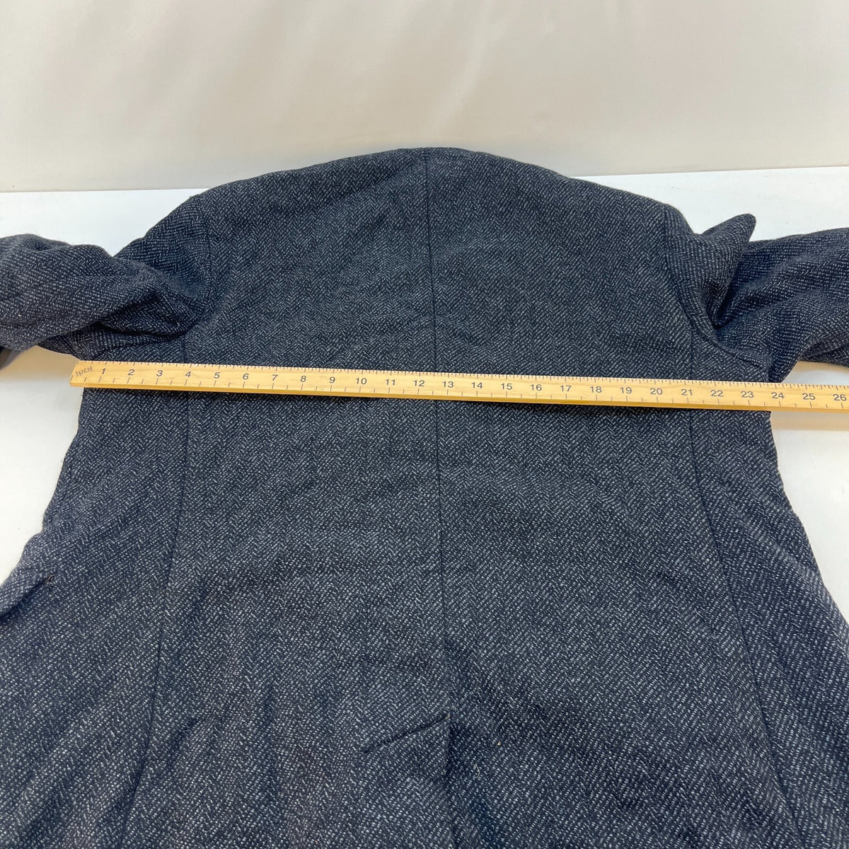 Vintage Hornes of London Mens Wool Overcoat Grey Gannex Cloth 42R Bros