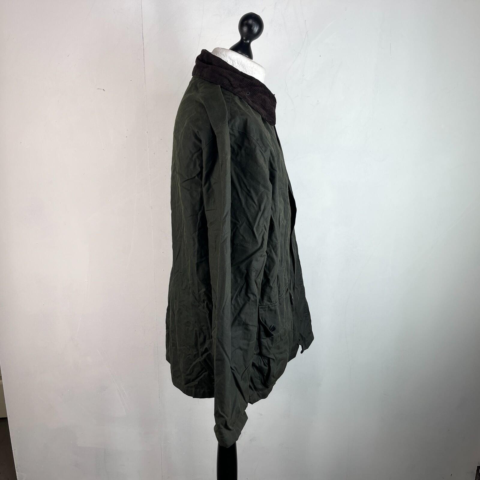 Crane Wax Jacket in Dark Green Waxed Cotton size Large