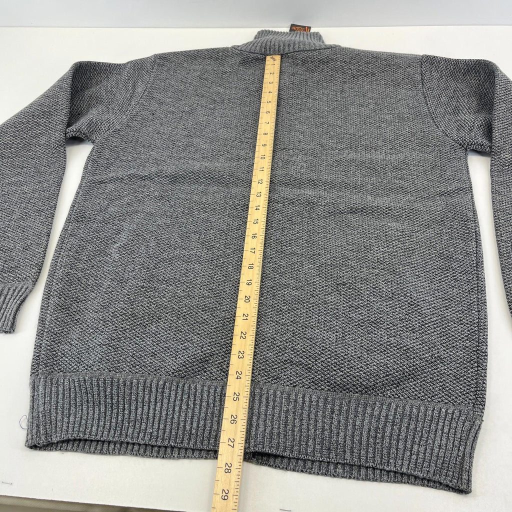 Raphael Valencino Thermal Fleece Lined Jacket Grey Long Sleeve Mens L - New