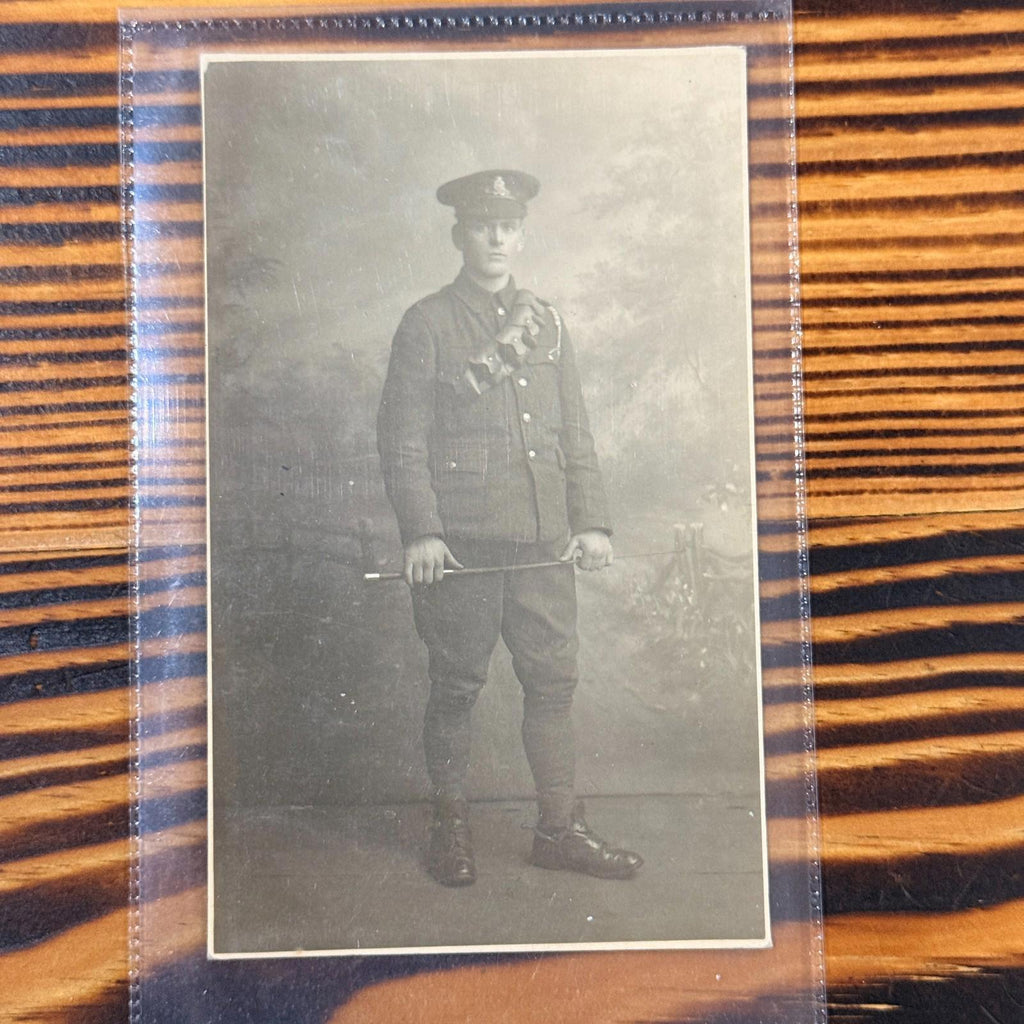 WWI British Military Photo Postcard - VGC