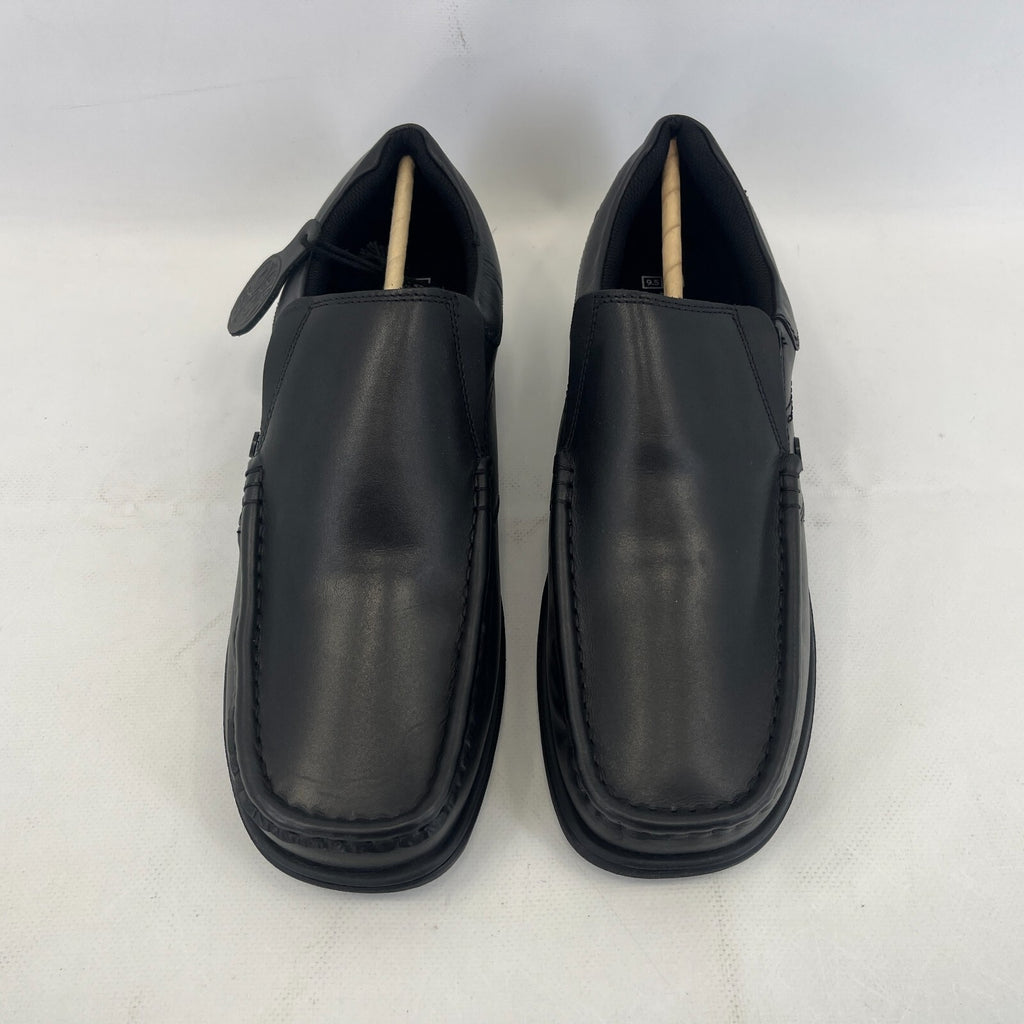 Pretty Green Waltham Slip On Shoes Moccasin Loafers Men's Black Leather size 9.5