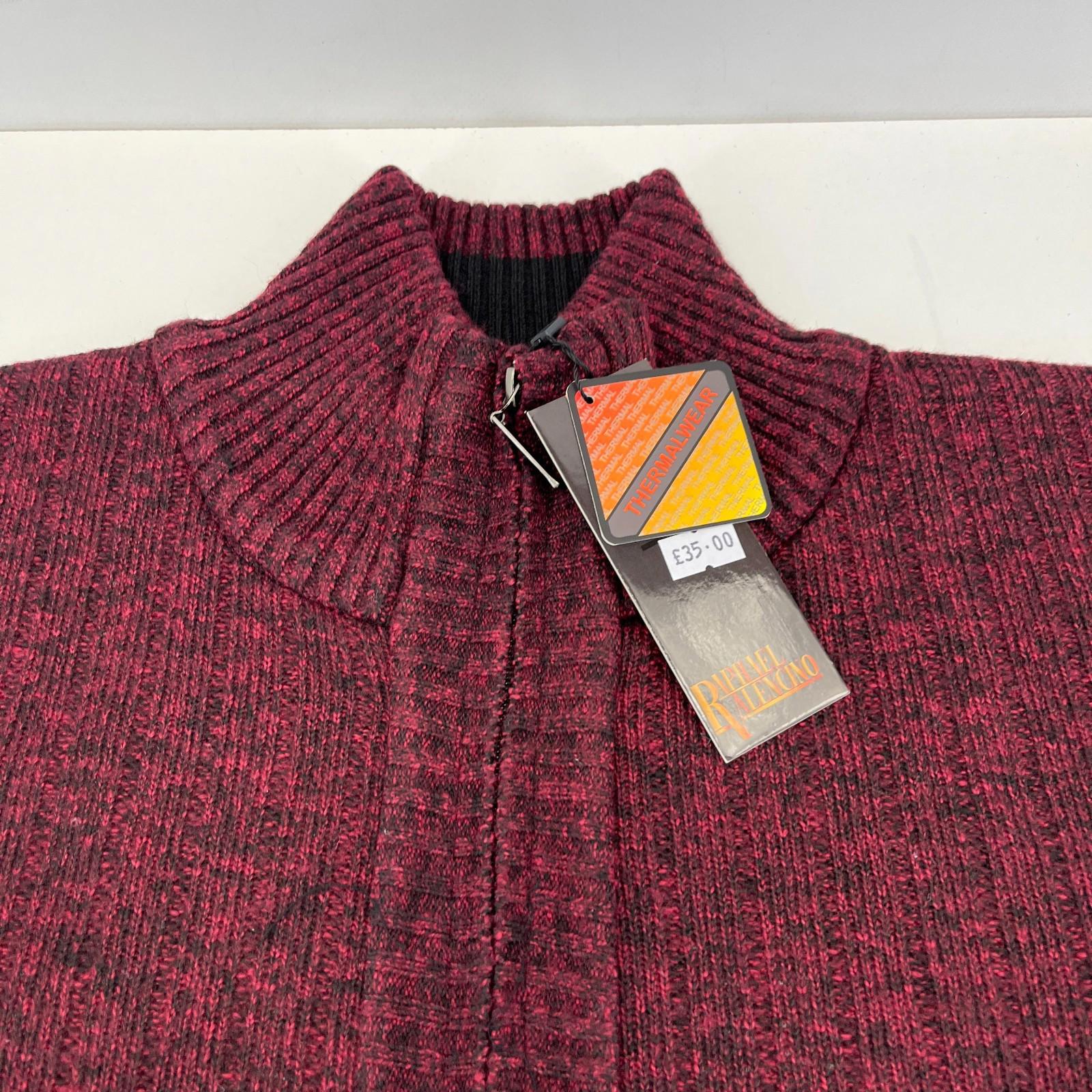 Raphael Valencino Thermal Fleece Lined Jacket Maroon Long Sleeve Mens L - New