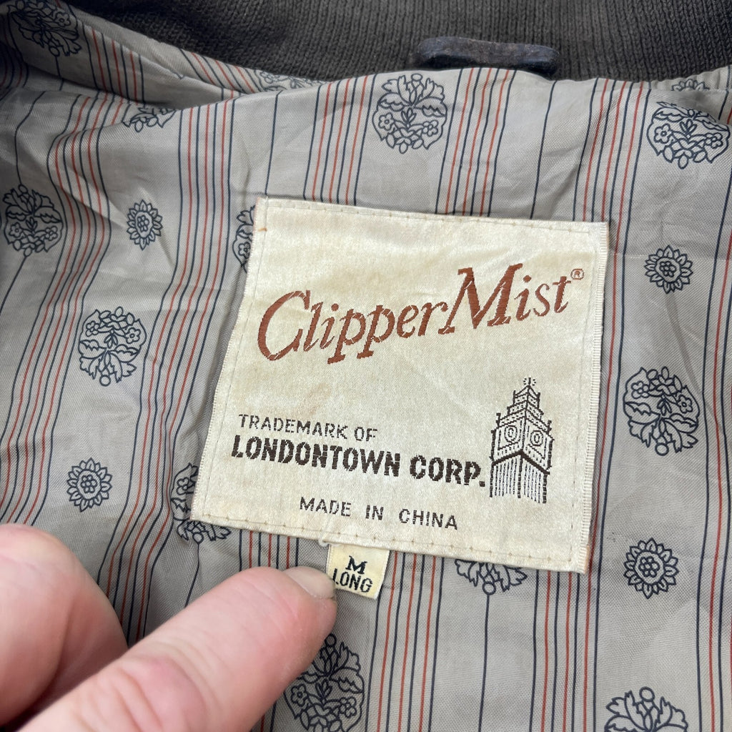 Clipper Mist Men's Dark Brown Suede Leather Bomber Jacket UK size Medium