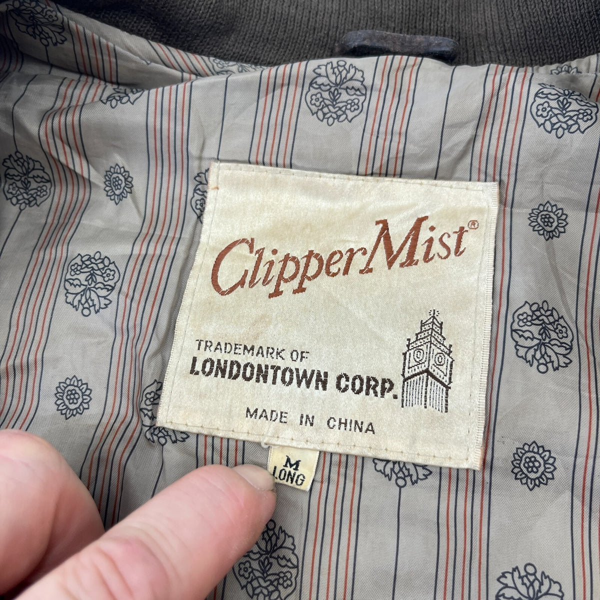 Clipper Mist Men's Dark Brown Suede Leather Bomber Jacket UK size Medium