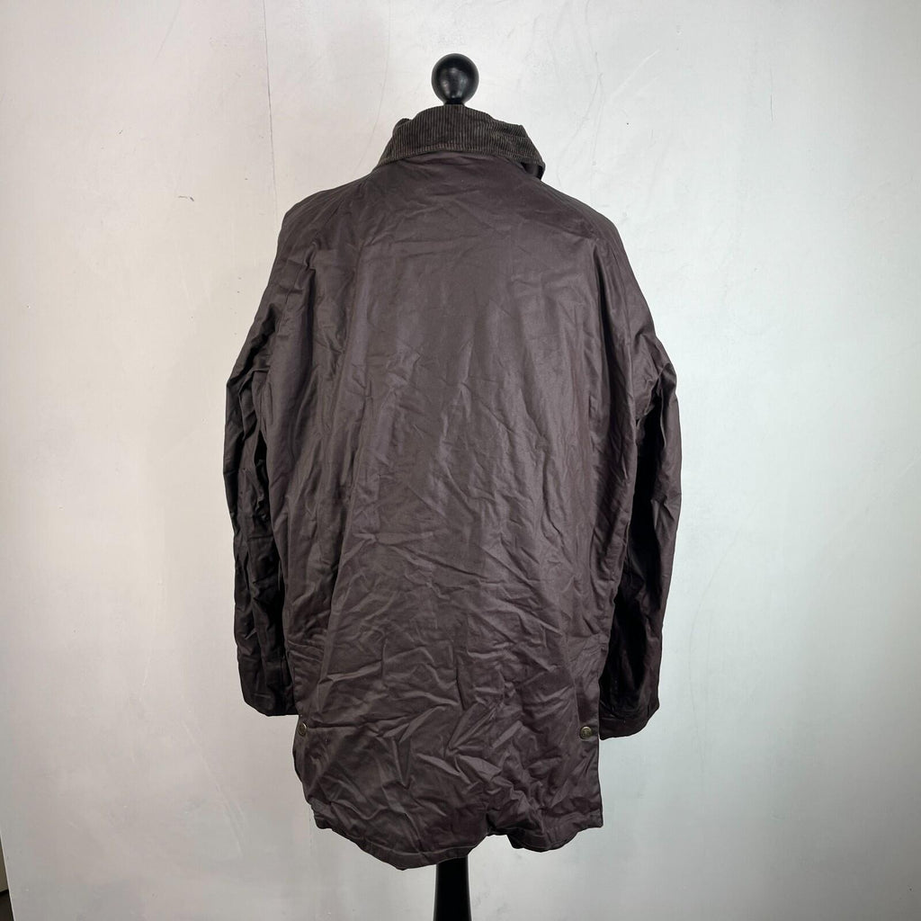 McPercy Harbour Mens Premium Wax Hunting/Farming Jacket in Brown size Large
