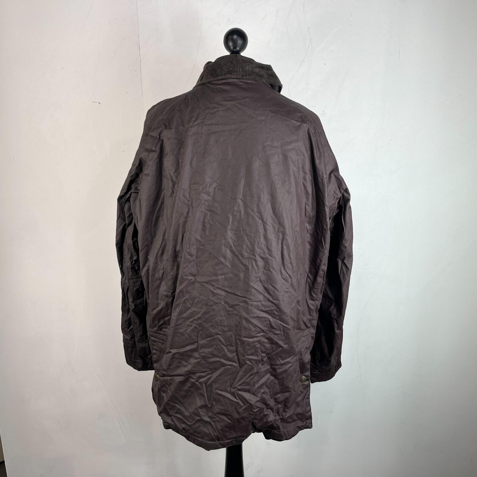 McPercy Harbour Mens Premium Wax Hunting/Farming Jacket in Brown size Large