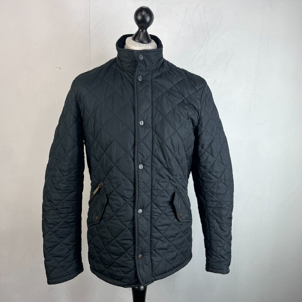 Barbour Chelsea Sportsquilt Jacket in Black Men's size Small