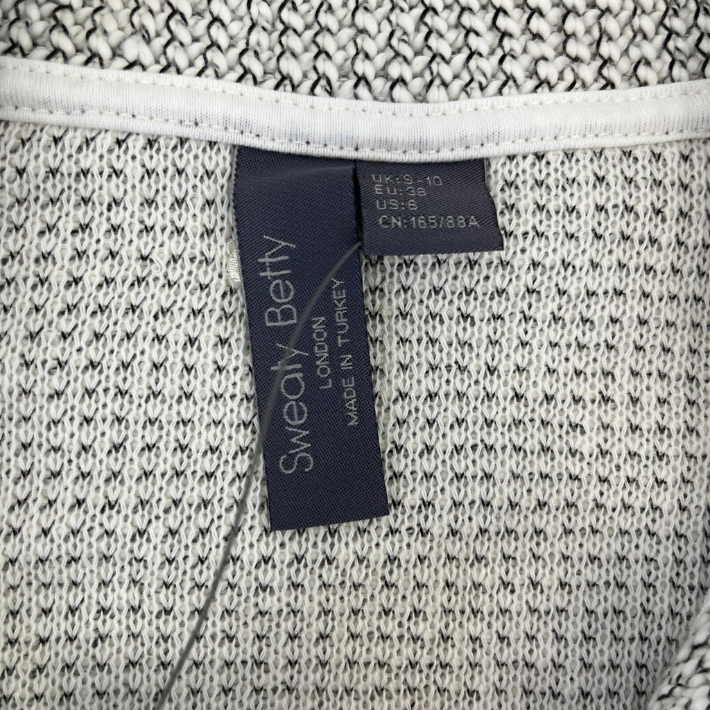 Sweaty Betty Restful Boucle Zip-Through Jacket Lily White size Small