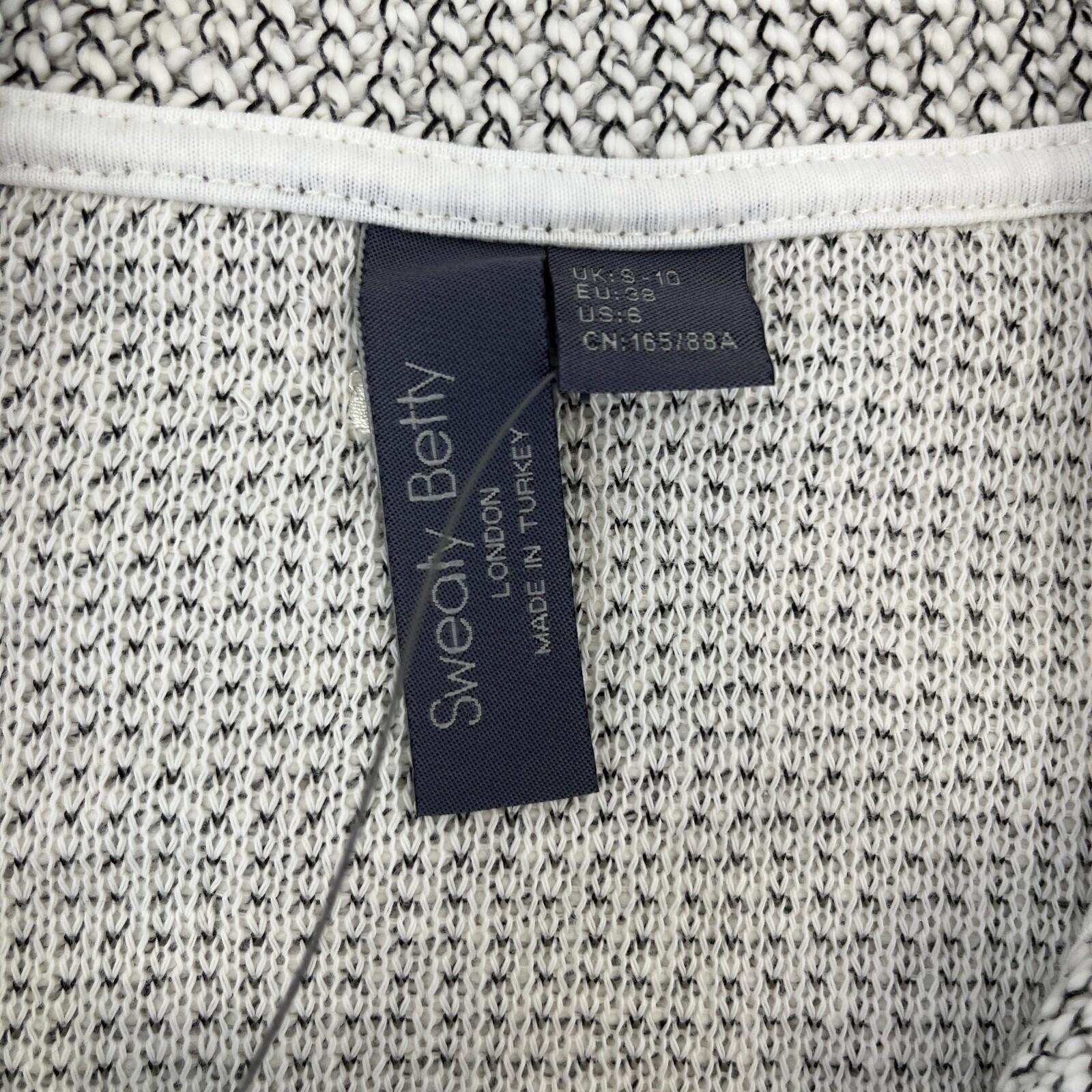 Sweaty Betty Restful Boucle Zip-Through Jacket Lily White size Small