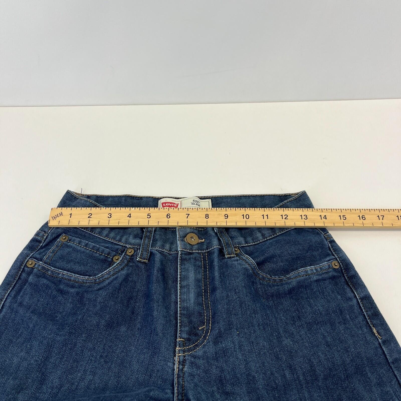 Levi’s 511 Slim Fit Jeans Women's W28" L28" Dark Blue Denim