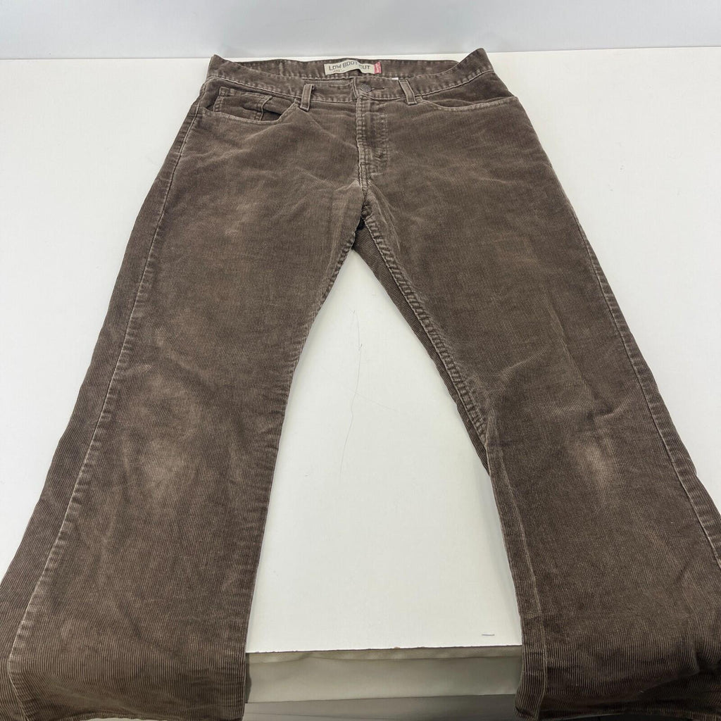 Levi's 527 Low Boot Cut Corduroy Trousers - Brown Cords W33" L30" Levi Strauss