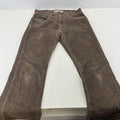 Levi's 527 Low Boot Cut Corduroy Trousers - Brown Cords W33" L30" Levi Strauss