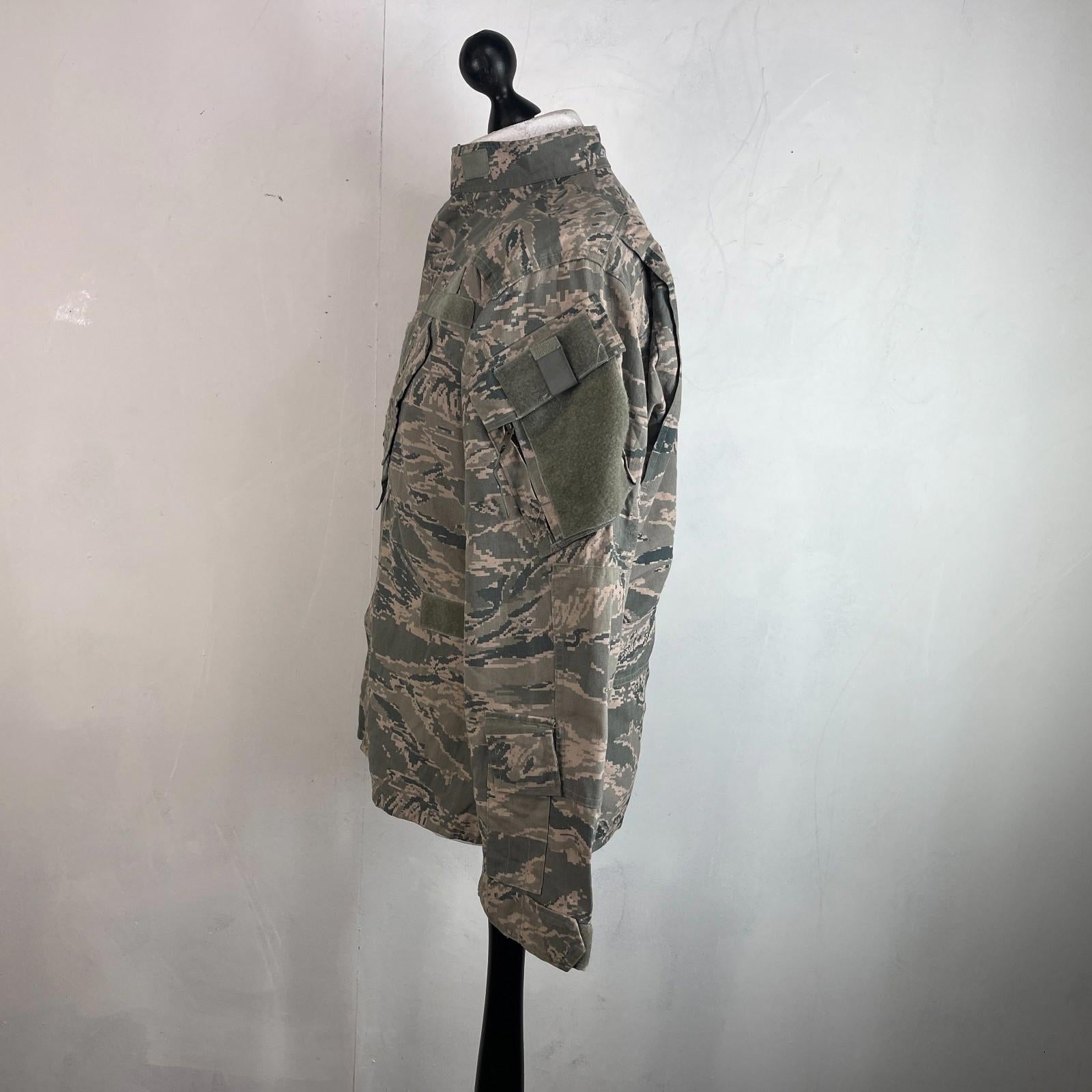 US Air Force Tactical Flight Duty Uniform Jacket Tiger Stripe BDU Medium Short