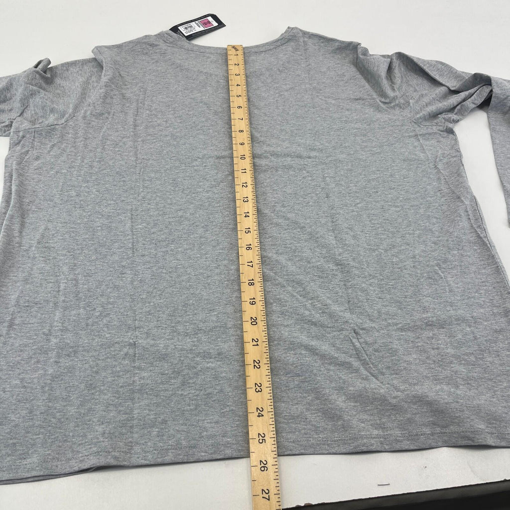 M&S Collection Women's Crew Neck Pullover Top Grey Long Sleeve size 22
