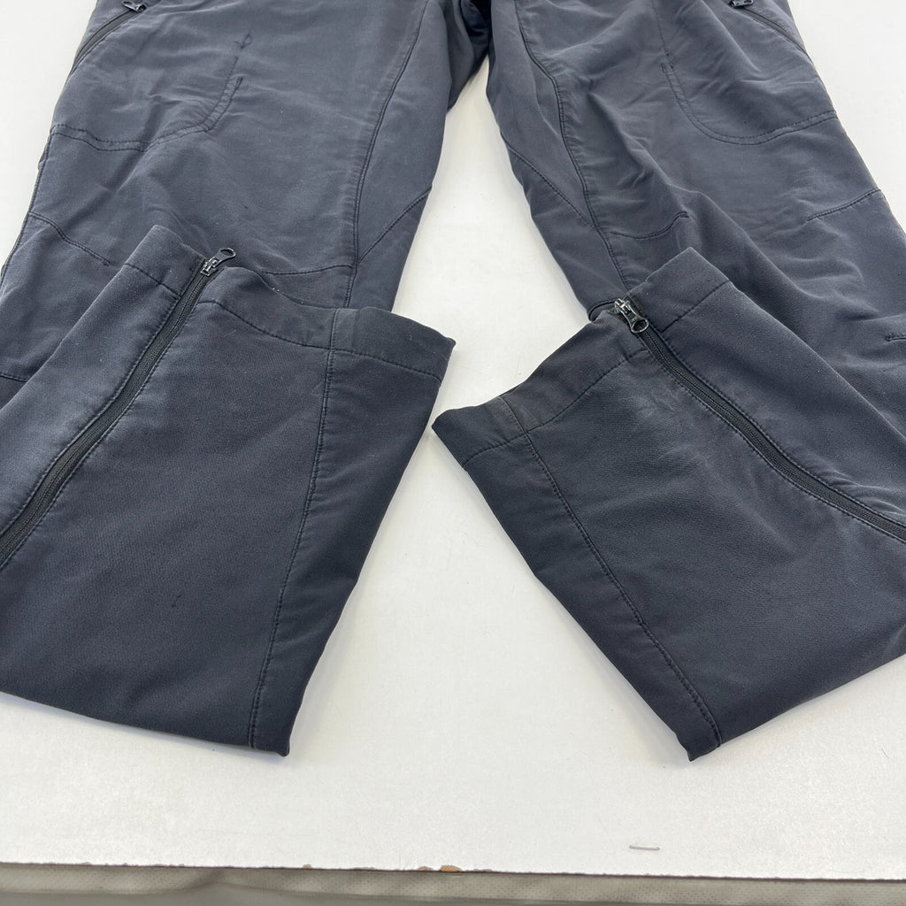 Mountain Equipment Ibex Pants Charcoal Grey Hiking Trousers Womens UK 12 Leg 32"