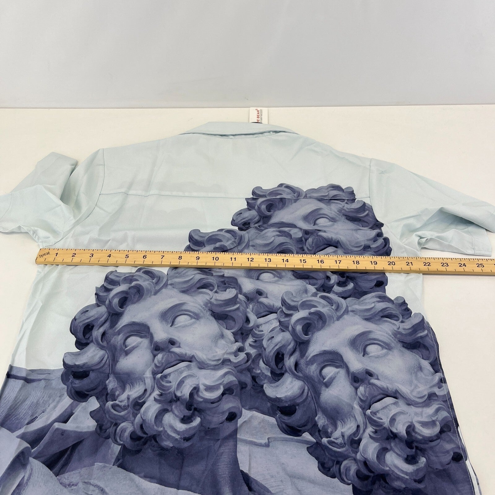 TLDE Gloomy Bear AOP Short Sleeve Shirt Greek Statue Print size S - Sh*te Shirt