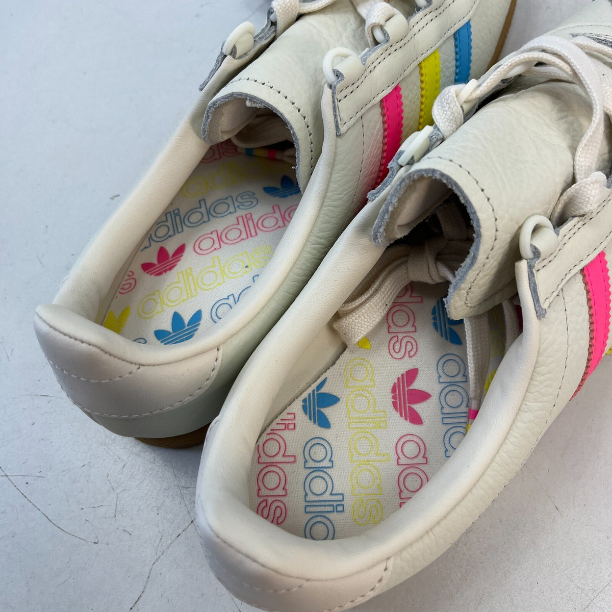 Adidas Trimm Star Men’s CMYK White Leather UK 7.5 - IH9550 - New in Box