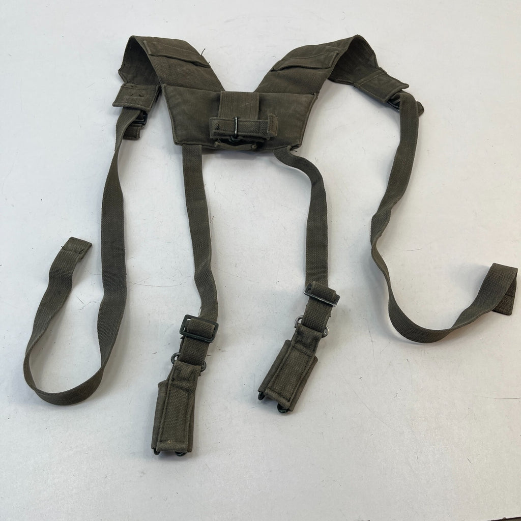 British Military 58 Pattern Webbing Yoke Harness with Both Belt Attachments
