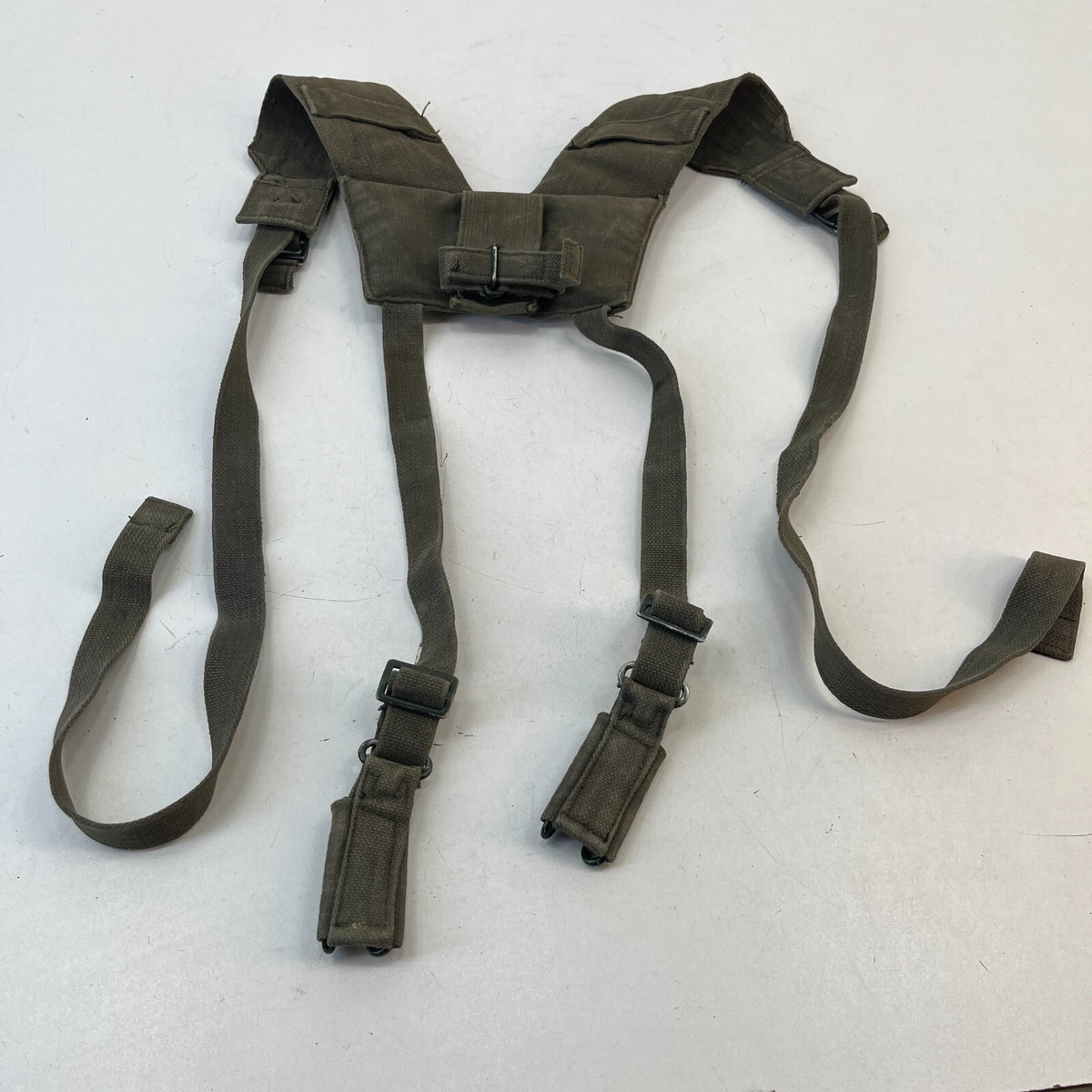British Military 58 Pattern Webbing Yoke Harness with Both Belt Attachments