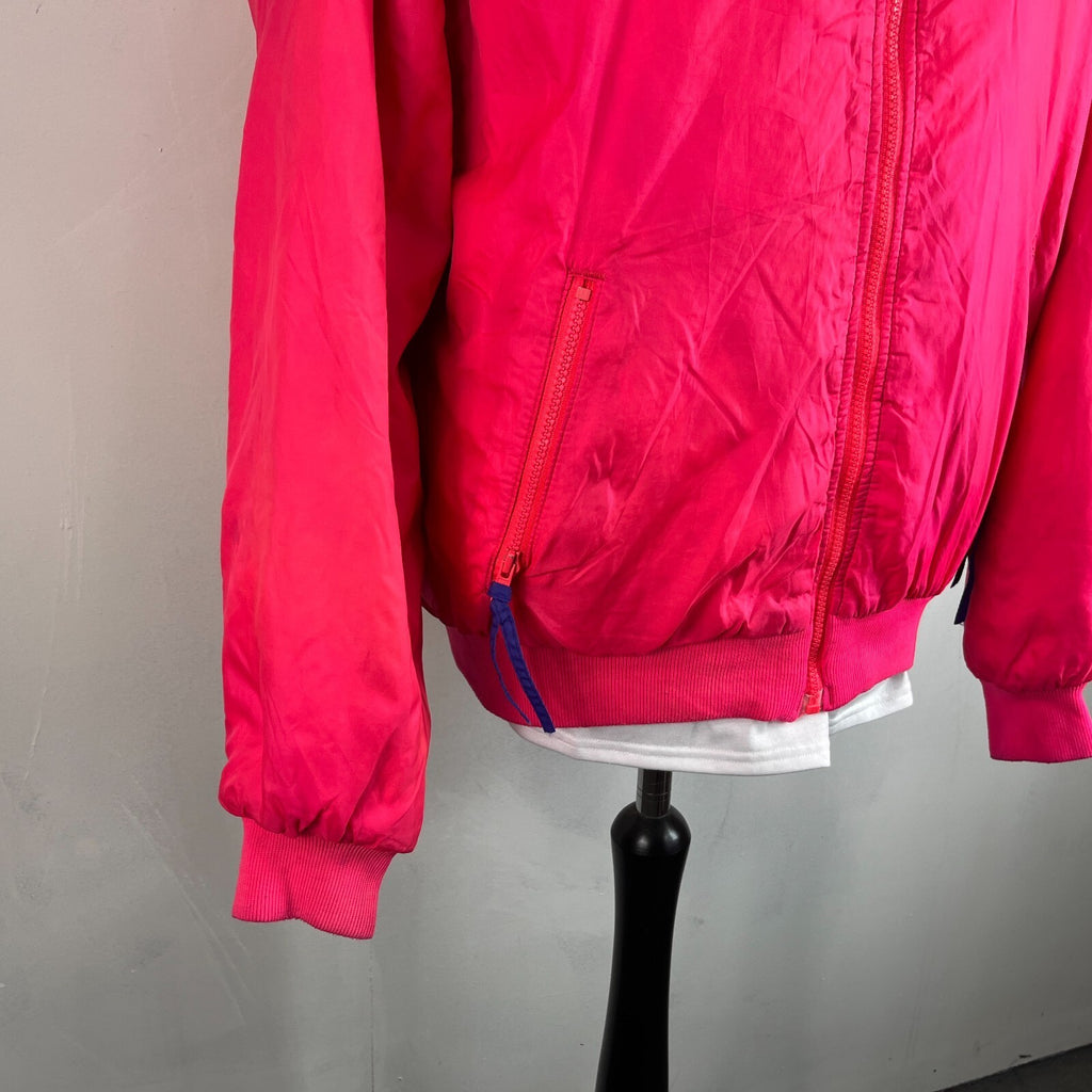 Vintage 1991 Columbia Reversible Ski/Snowboard Bomber Jacket Pink/Purple size L