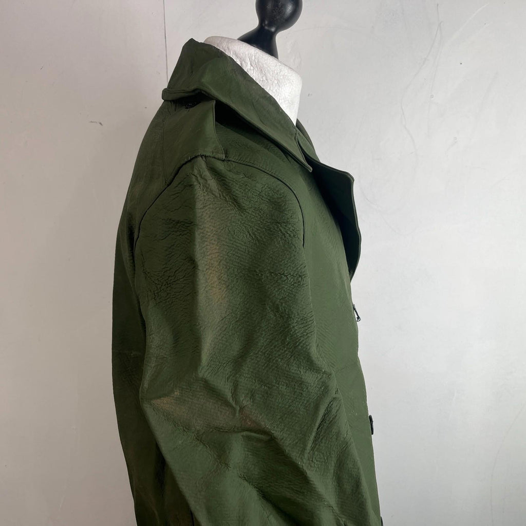 Royal Canadian Police RCMP Mackintosh Trench Coat Dark Green 80s size 5