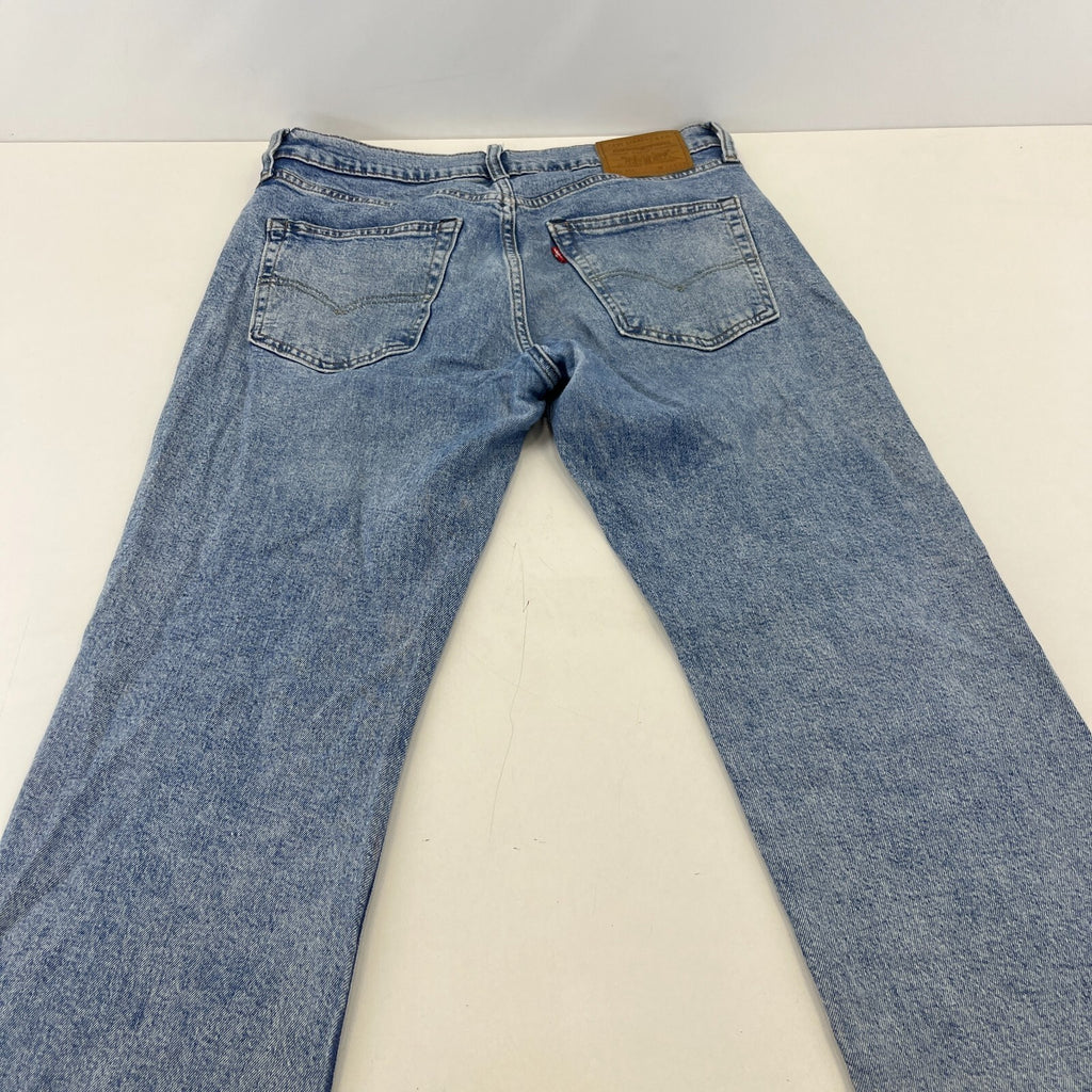 Levi Strauss 514 Jeans Blue Regular Straight Denim W32 L30 Zip Fly Men's Red Tab