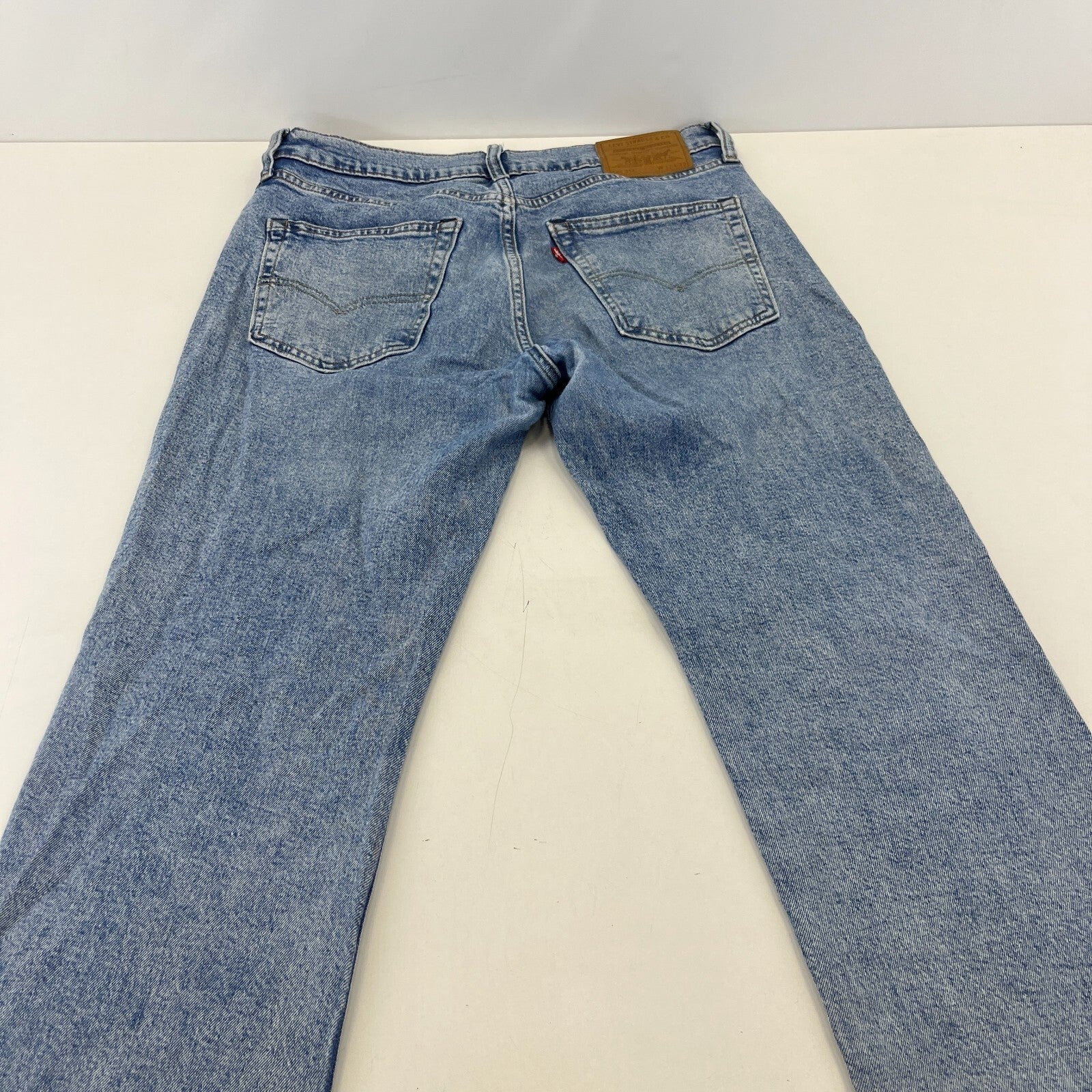 Levi Strauss 514 Jeans Blue Regular Straight Denim W32 L30 Zip Fly Men's Red Tab