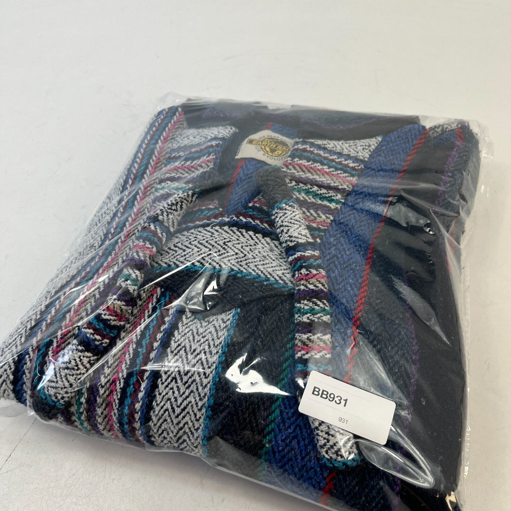Genuine Mexican Baja Hoodie Pullover Hippie Festival Blue/Black/Grey UK size XL