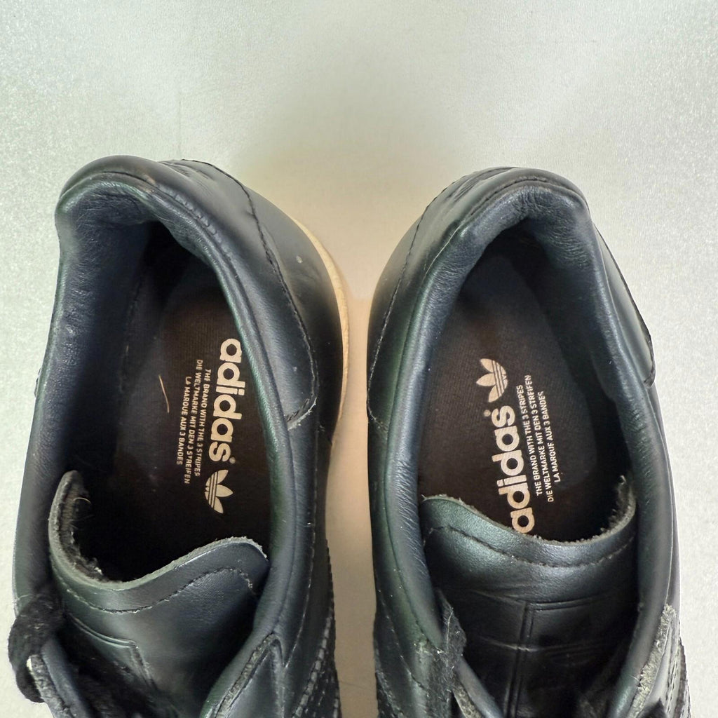 Adidas Superstar Dark Chrome Shell Toes Black Leather White Sole UK size 5