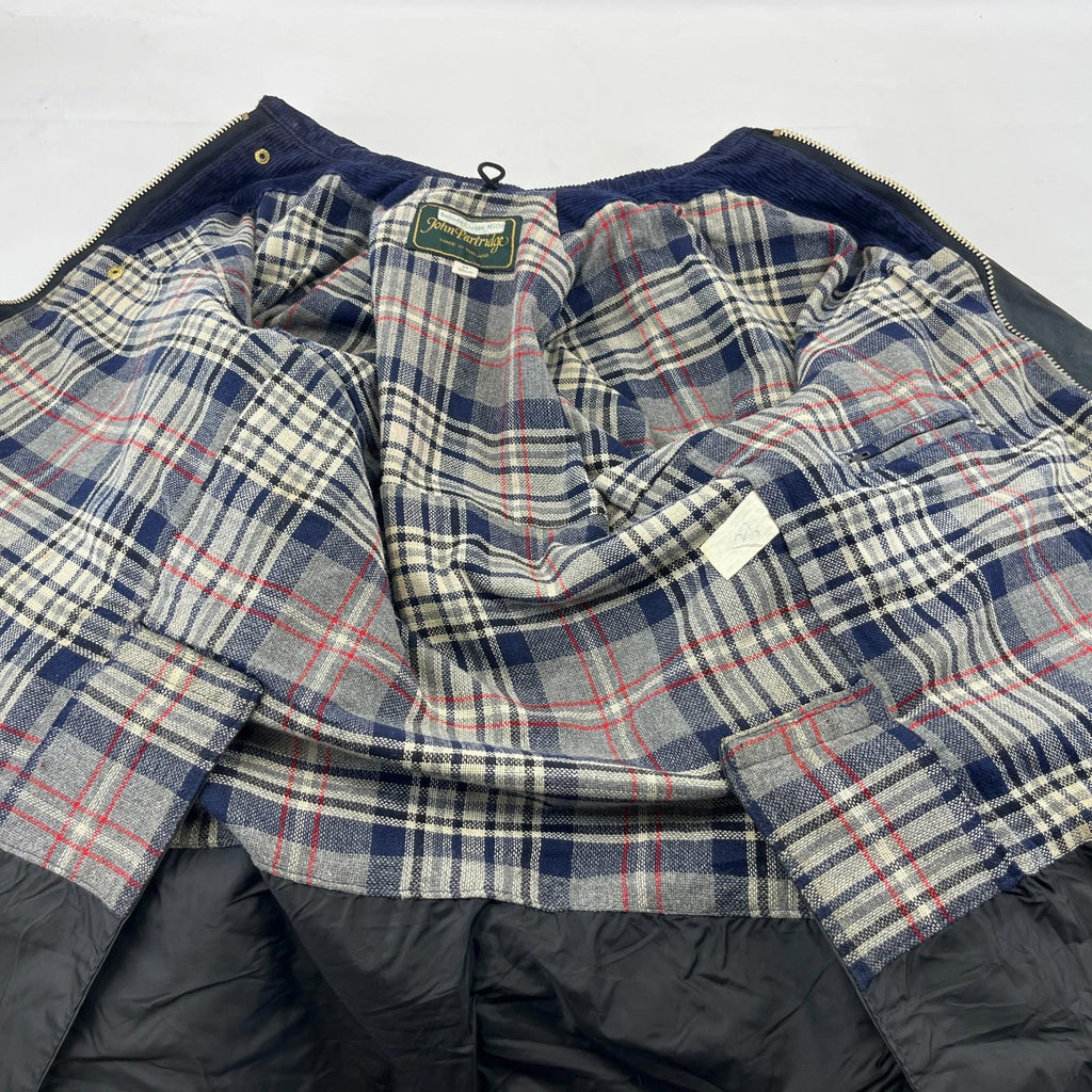 John Partridge Women's Wax Jacket in Black Waxed Cotton size 34 (XS)