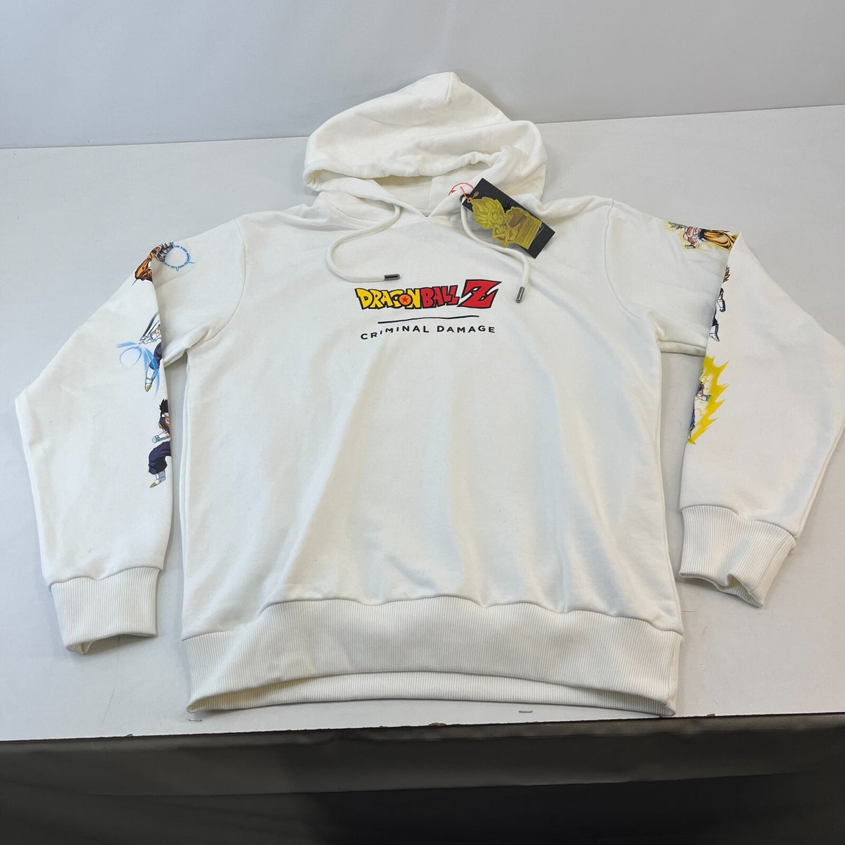 Criminal Damage Limited Edition Dragonball Z Hoodie White size M New with Tags