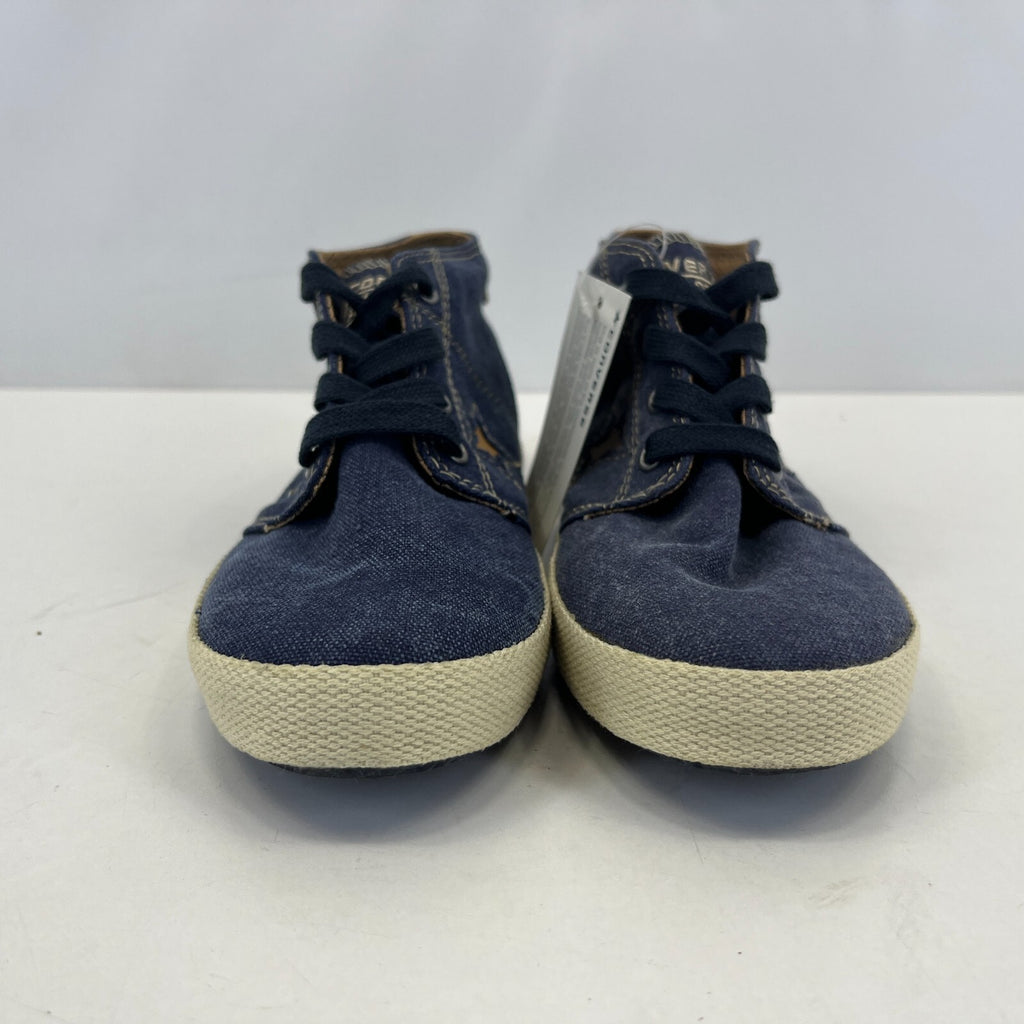 Converse All Star Classic Hi Top Womens Denim Boots Trainers Lace Up size UK 3.5