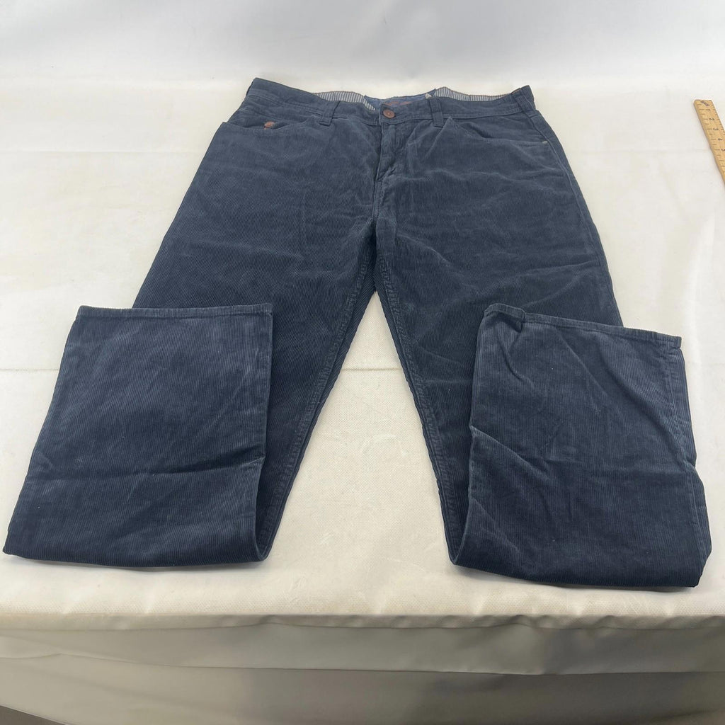 White Stuff Men's Corduroy Trousers/Jeans Straight Leg Dark Blue size 34R