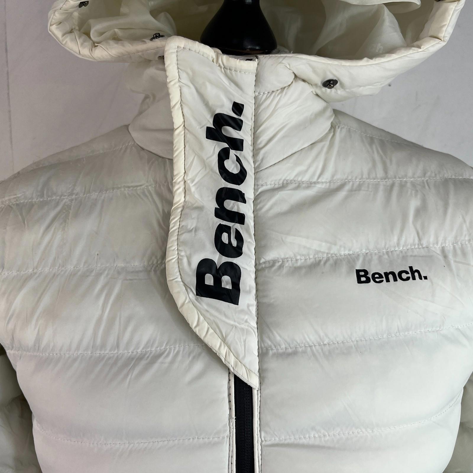 Bench White Quilted Puffer Jacket Women's size 12 (medium) Style Ludlow3