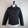 L.L Bean Women's Quilted Jacket size Large in Black Argyll