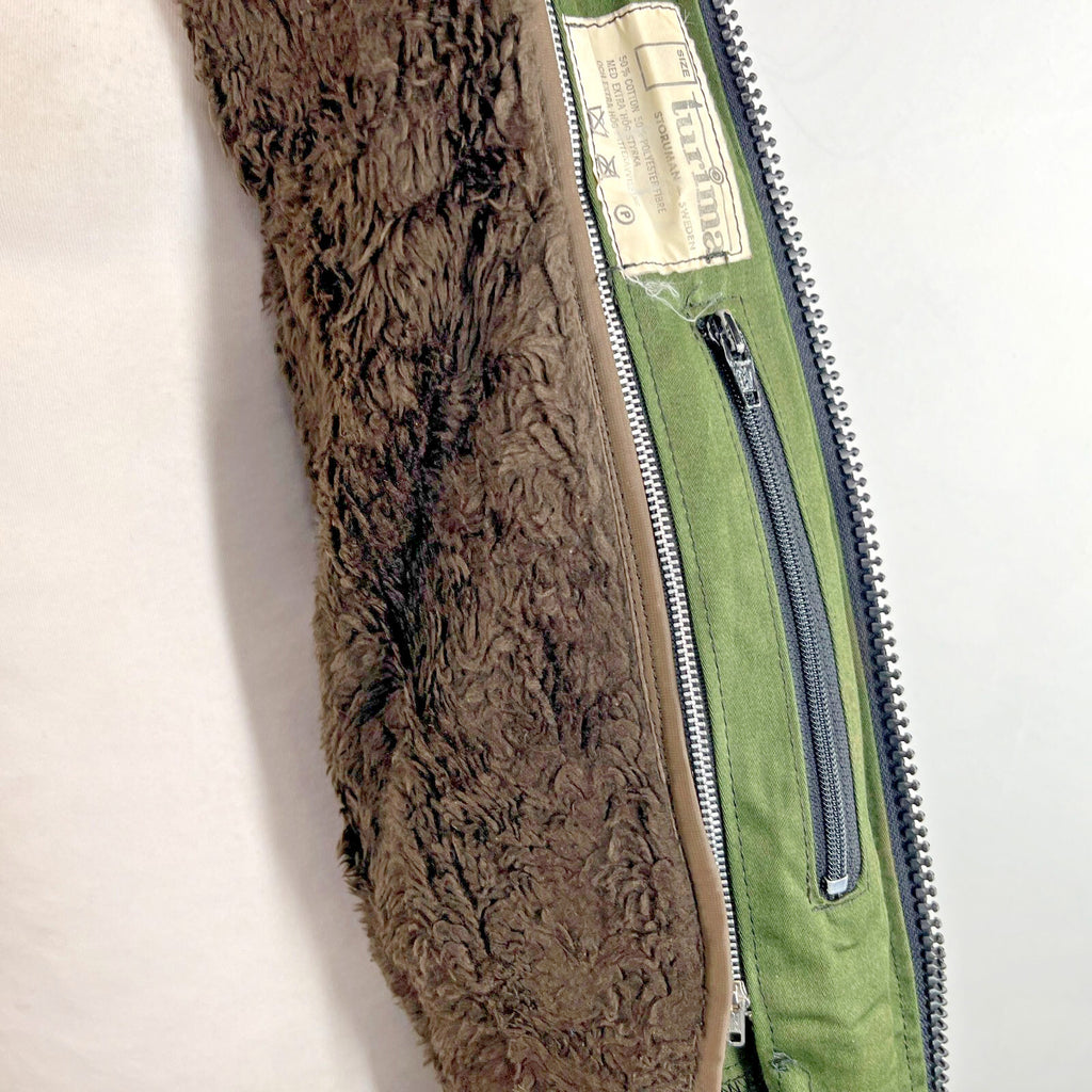 Vintage Turima Sweden Men's Hunting Jacket size Large in Green with Fleece Liner
