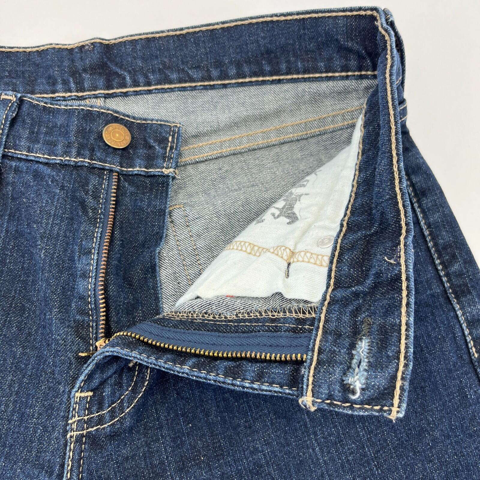 Levis 511 Slim Fit Jeans W32 L32 Blue Denim Straight Leg Mens Casual