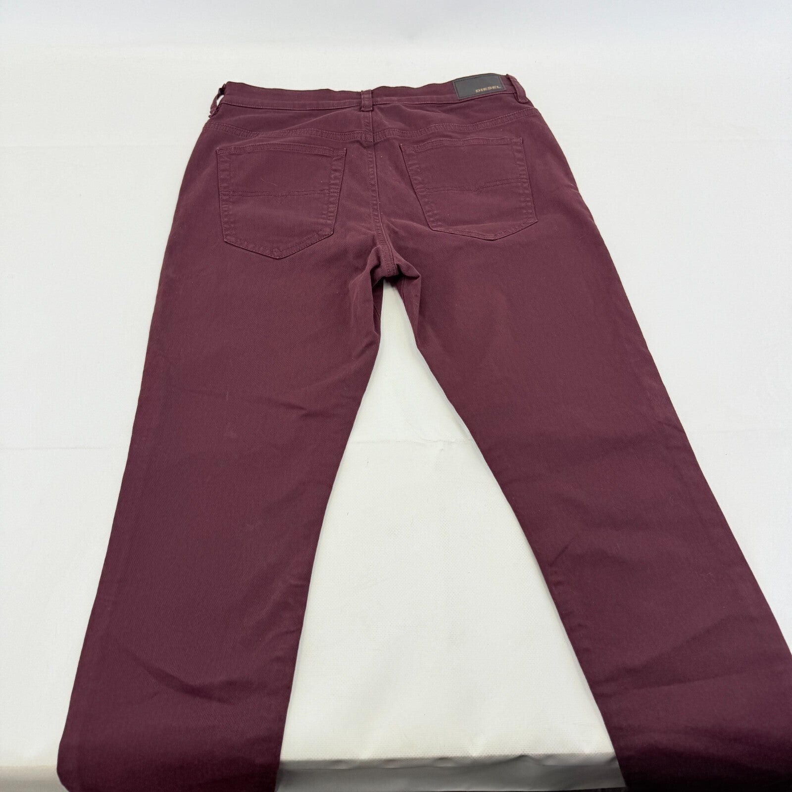 Diesel D Roisin Denim Jeans Slim Stretch Burgundy Red Womens Waist 31" - Leg 30"