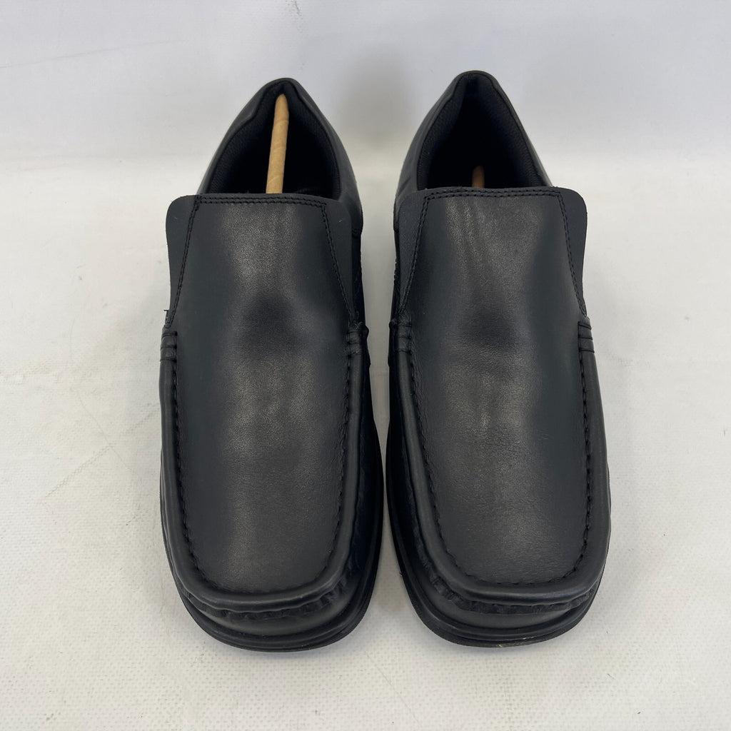 Pretty Green Waltham Slip On Shoes Moccasin Loafers Men's Black Leather size 7.5