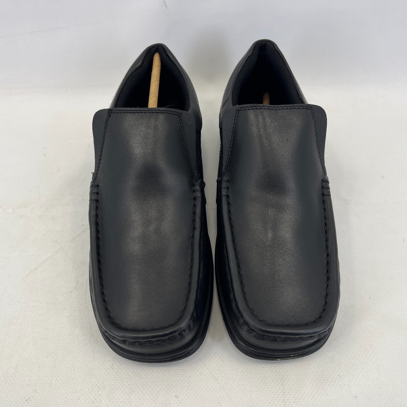 Pretty Green Waltham Slip On Shoes Moccasin Loafers Men's Black Leather size 7.5