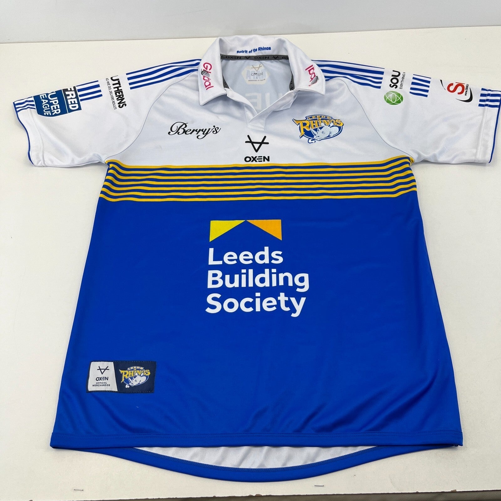 Leeds Rhinos 2021 Home Shirt Rugby League Oxen Jersey size Large