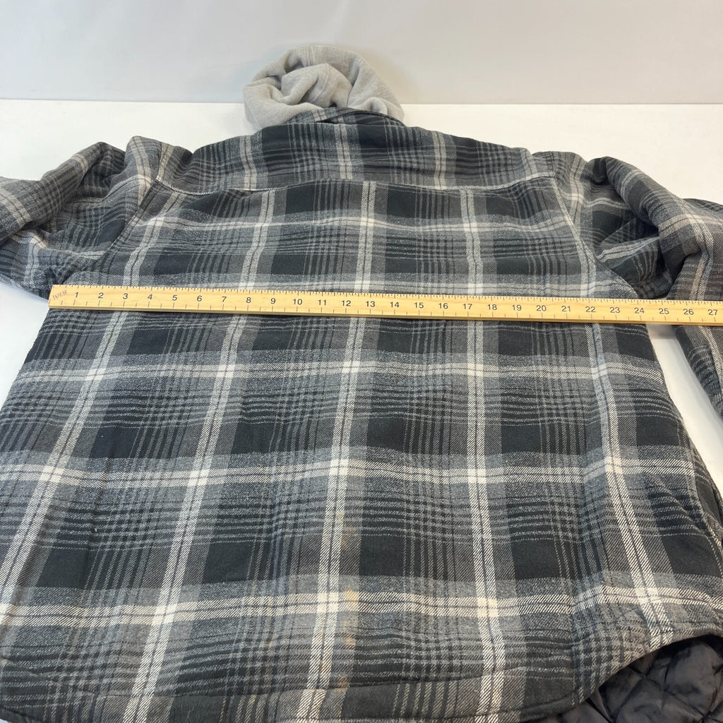 Moose Creek Men's Insulated Hooded Shacket Jacket Lumberjack Shirt size L